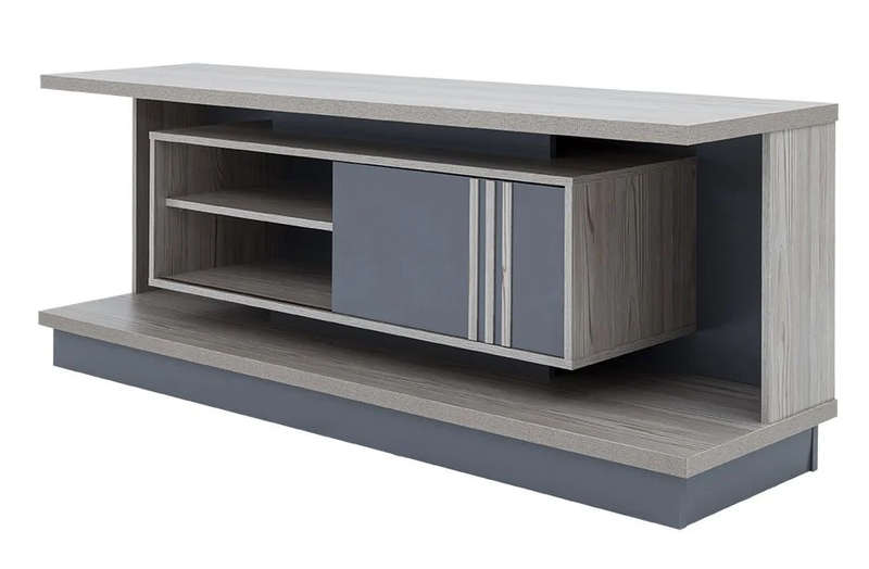 Plasma/Smart TV Stands - Sliding Doors and Shelves - oak
