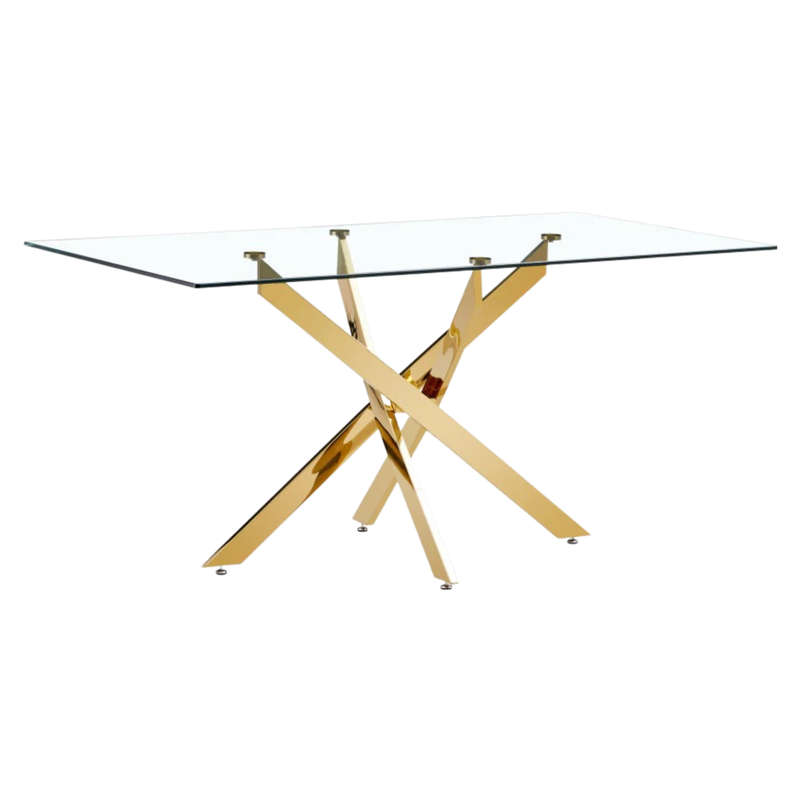 Glass Top Dining Table