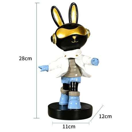 -Space Rabbit Resin Ornament