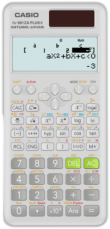 Casio FX-991ZA Plus II Advanced Scientific Calculator 452 Function