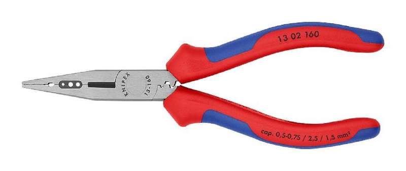 Knipex (13 02 160) Plier, Electrician, Polished, 160 mm Overall Length