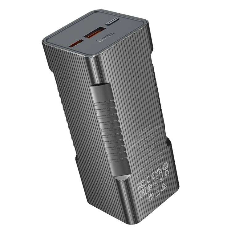 Hoco. Q15 10000mAh Fast Charging Power Bank with Built-in Flashlight - Black