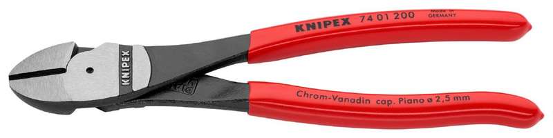 Knipex (74 01 200) Cutter, Diagonal, 200 mm, Edge, 4.2 mm, 64 °