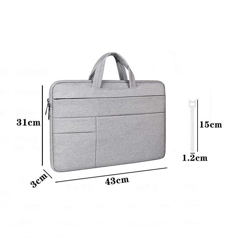 Webuy 15.6 Inch Laptop Shoulder Case Sleeve Slim Laptop Bag - Dark Grey