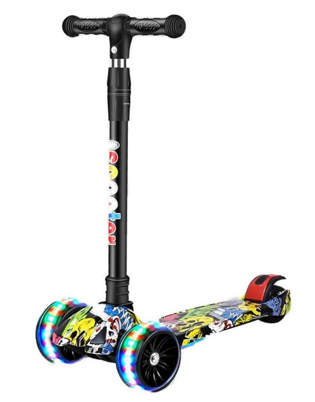 Children Scooter 3 Wheel Scooter with Flash Wheels Kick