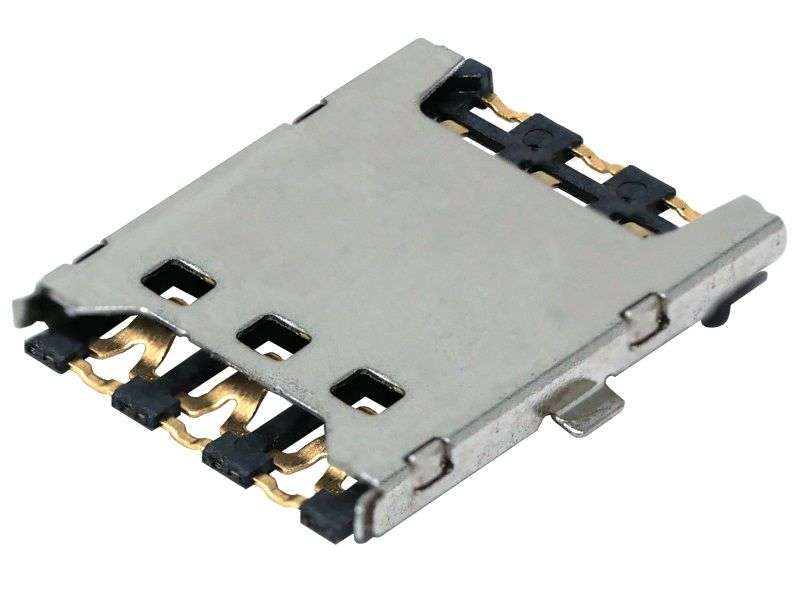 Gct (SIM8050-6-0-14-01-A) Memory Card Connector, Nano SIM, Push-Pul