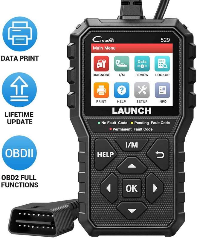 Launch Creader CR529 OBDII Diagnostic Code Reader Scanner (Parallel Import) - Open Box