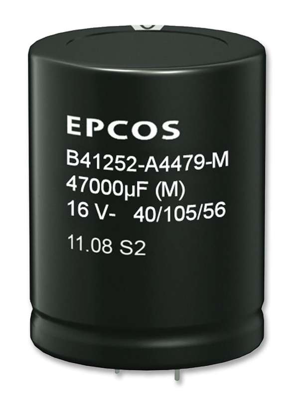 EPCOS (B41252A8478M000) Electrolytic Capacitor, Snap-in, 4700 µF, 63 V