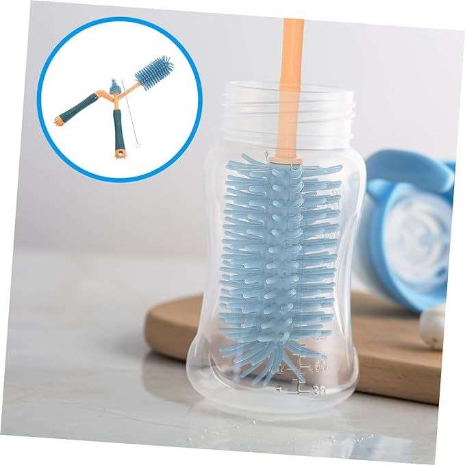 Bottle Brush Cleaning Set With Holder