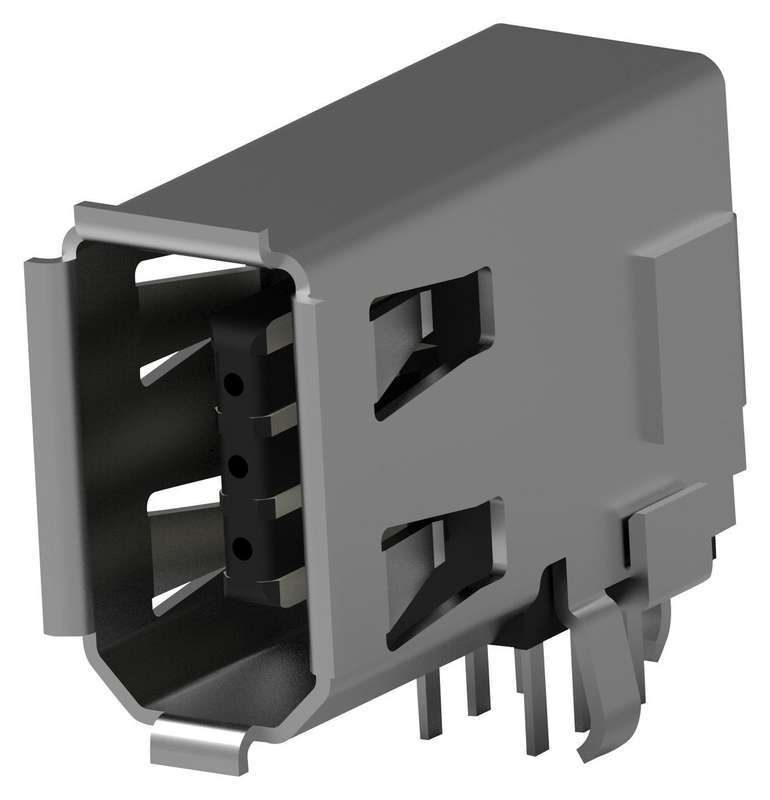 Molex (5787956-1) I/O Connector, 6 Contacts, Receptacle