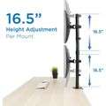 13'' - 27'' Adjustable LCD LED Stacked Monitor Desk Stand - XF0670