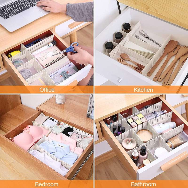 Home Guru Smart Storage Draw Dividers (8 Pieces)