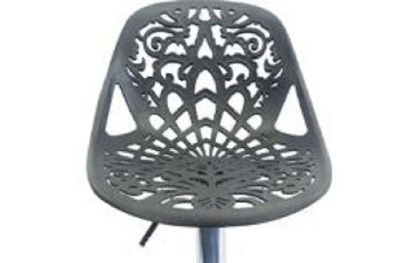Reena Floral Barstool / Patio stools - Black