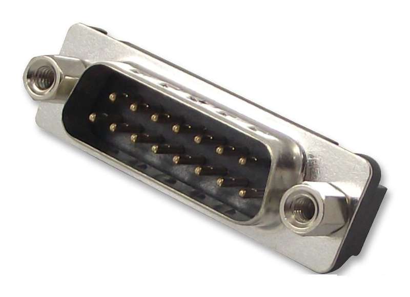 Amphenol (L717TSAH15POL2RM8) D Sub Connector, Plug, TS, 15 Contacts