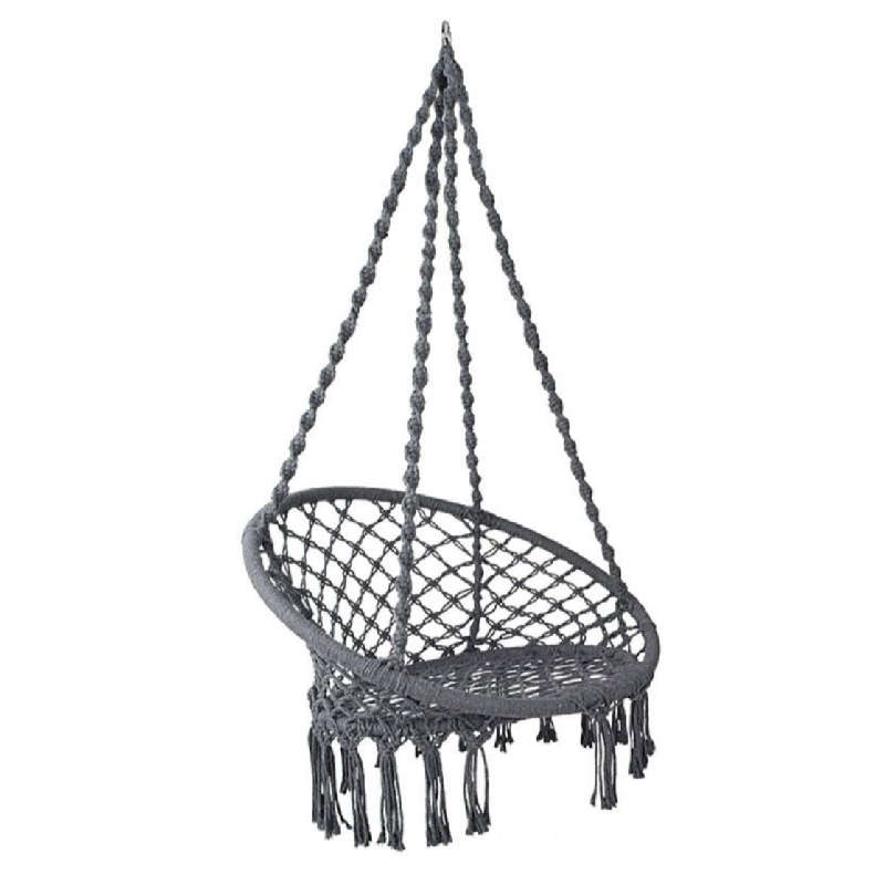 Grey Hanging Cotton Chair