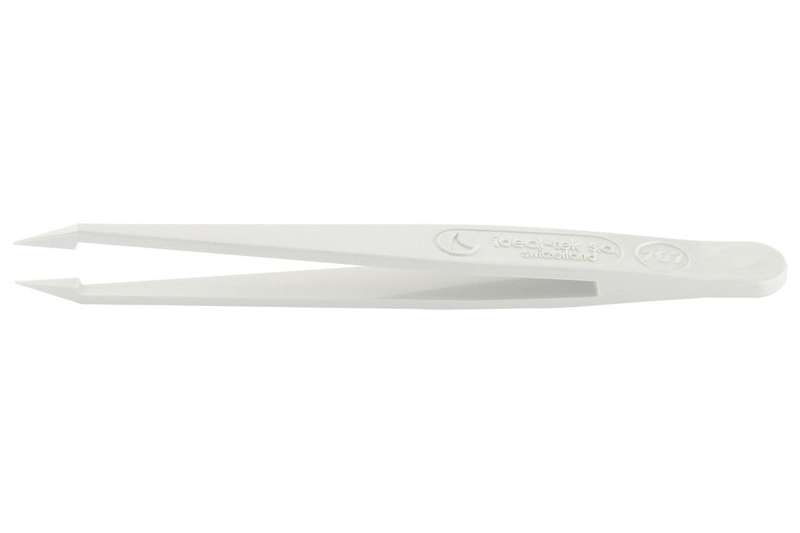 Ideal-Tek (707.DG) Tweezer, Component Positioning, Bent, Flat, POM, 115 mm