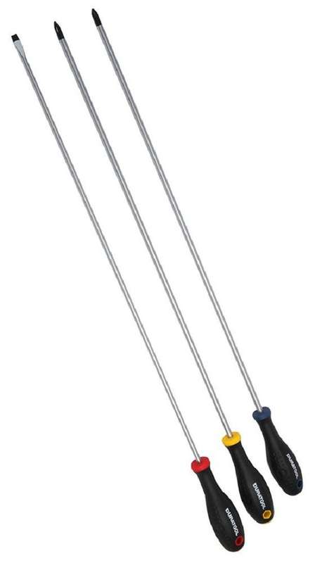 Duratool (D03442) Screwdriver Set, Long, 3 Piece