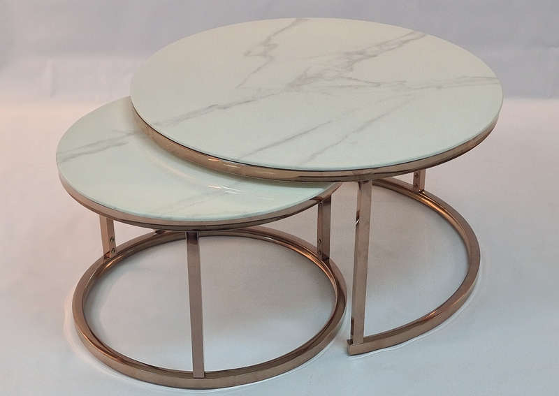 Coffee Table 2 in 1 - White Marble
