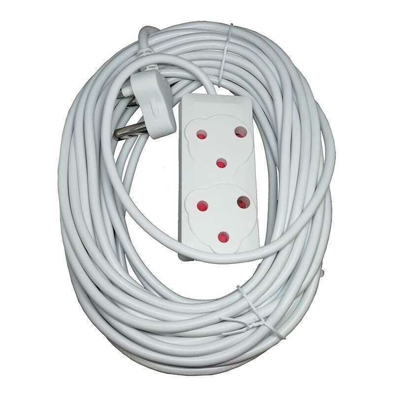 10m Extension Cord With A Two-Way Multi-Plug Extension Lead