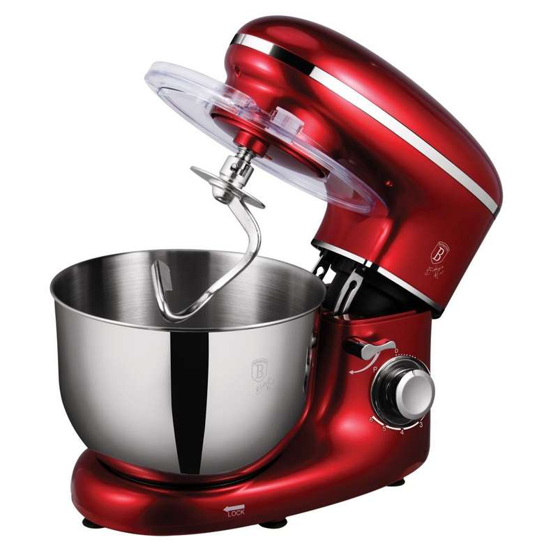 Berlinger Haus 1300W Heavy Duty Kitchen Machine - Burgundy Metalic Edition (DISPLAY MODEL)