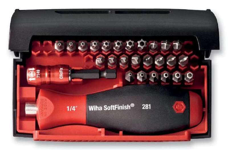 Wiha (7928-928) Bit Set, Security, Torx, Tri-Wing, Torq-Set, Spanner, Hex