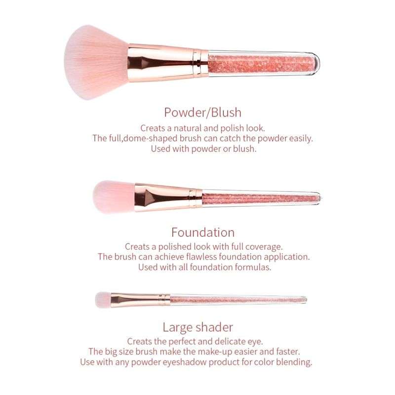 Christmas Makeup Brush Set - 3 Piece