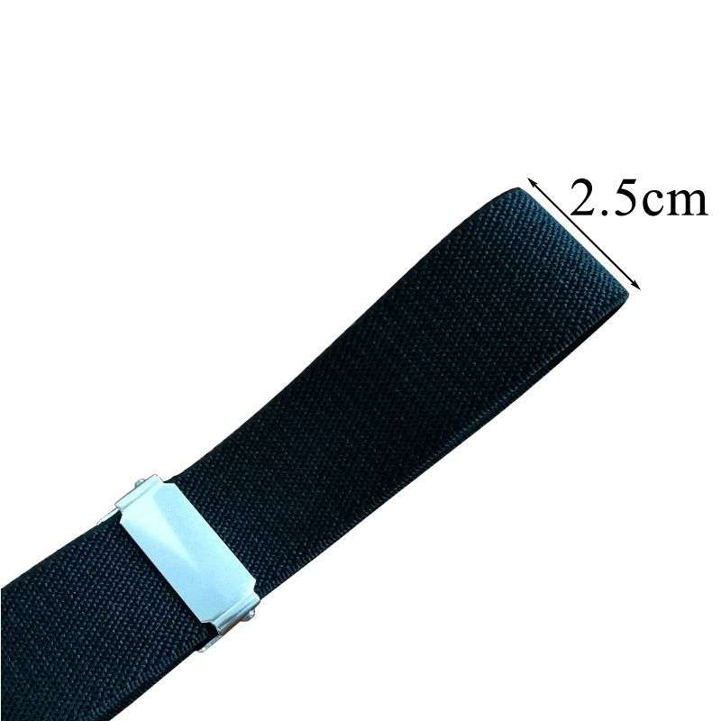 Women Skinny Belt Comfortable Elastic Adjustable Belt - Black