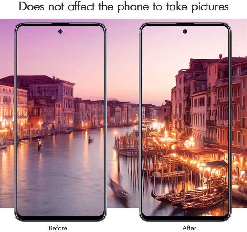Curved edge LCD and camera lens tempered glass for Samsung A31