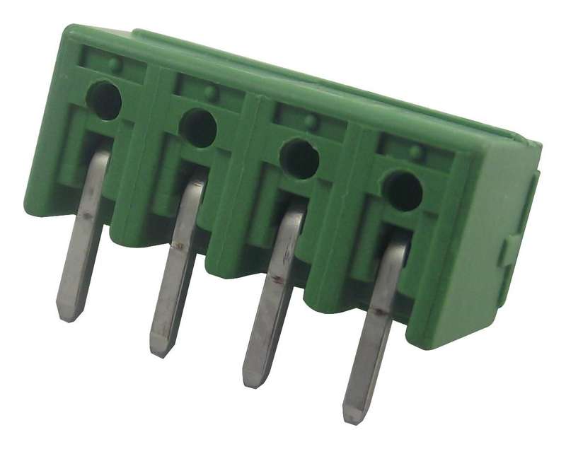 Phoenix Contact (MC 1,5/ 4-G-3,81) Terminal Block, Right Angle, Header