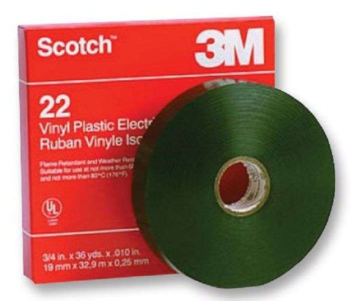 3M (22 12MM) Electrical Insulation Tape, 12 mm x 32.9 m