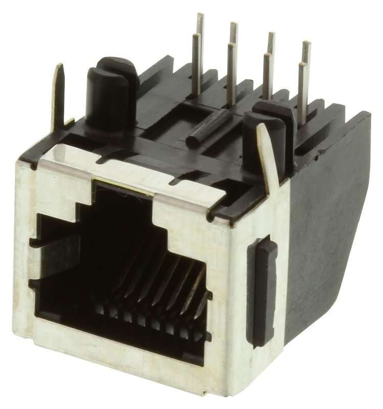 TE Connectivity (5555153-1) Modular Connector, RJ45 Jack, 1 x 1 (Port)