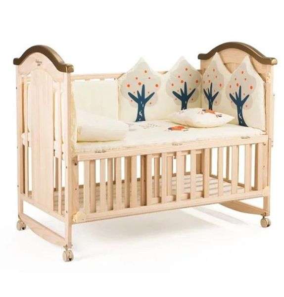 Wooden Baby Cot 5 in 1 - Tree