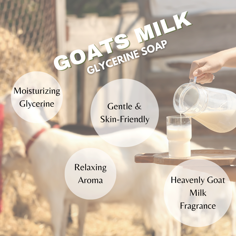 Serene Goat Milk Bliss Glycerine Soap  1xBar