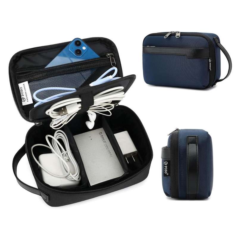 Poso Travler Electronics Storage Bag - Blue