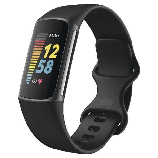 Fitbit Charge 5 Advanced Fitness & Health Tracker with Built-in GPS - Graphite/Black