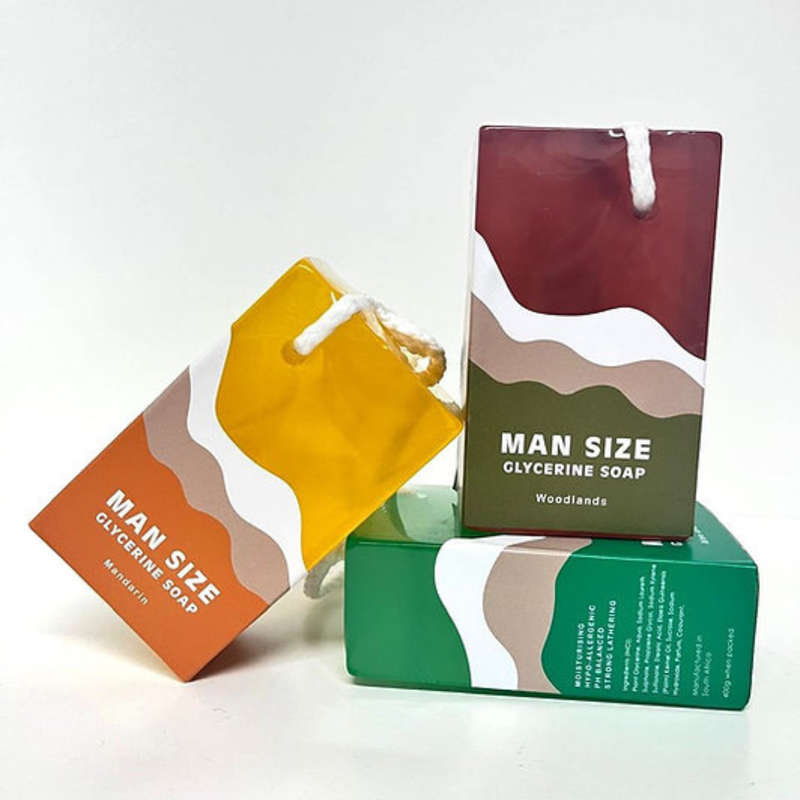 400g Man Size Soap on a Rope - Mandirin
