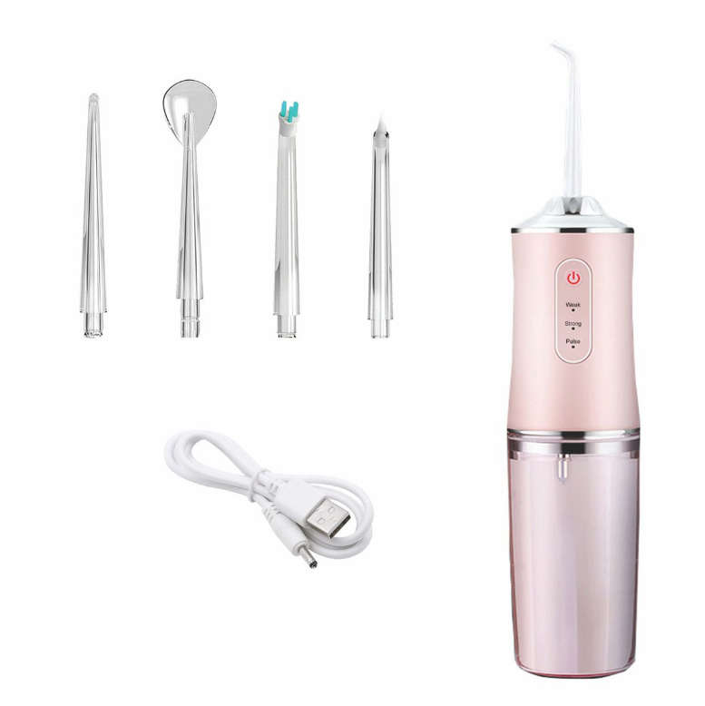 4 in 1 Electric Teeth Flusher - Pink