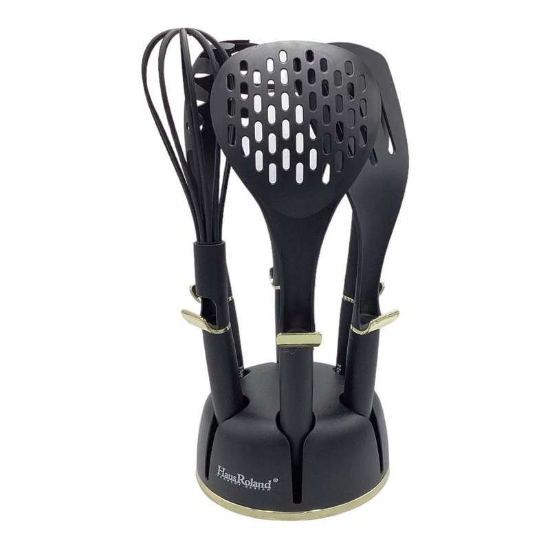 Gold 7 Kitchen Utensil Set - Black