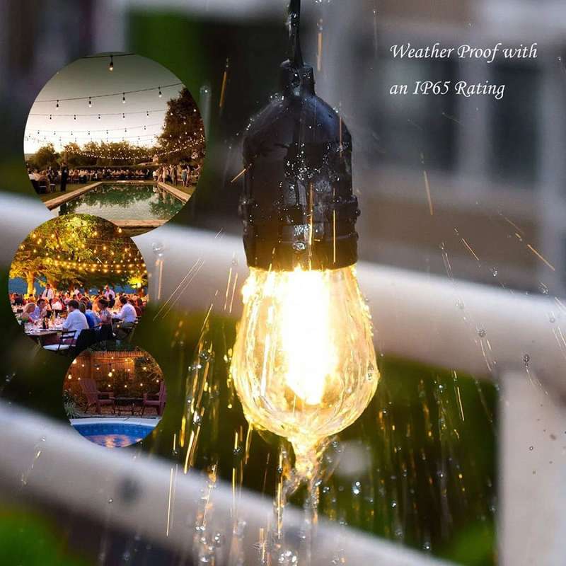 15  meter light string with 15 bulbs 220V