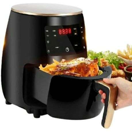 Extra Large 2400w Capacity LCD Touch Screen Air Fryer - 6l