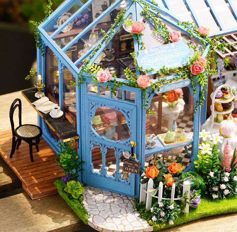 Cuteroom DIY Miniature House - Tea House Rose Garden