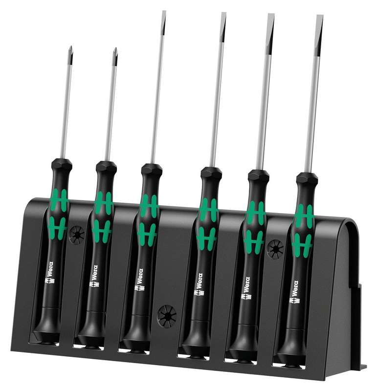 Wera (2035/6A) Screwdriver Set, Electronic, Slotted/Phillips, 6-Piece