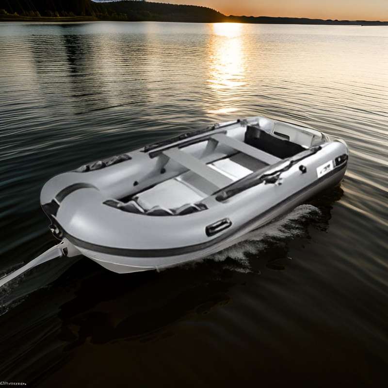 3.3m Inflatable Boat With Leather Padding And Water-Resistant Base