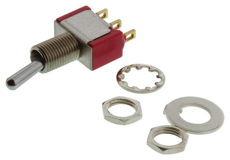 C&K Components (7101SYZBE) Toggle Switch, On-None-On, SPDT, Non Illuminate