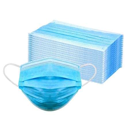 4 x Box of 50 - 3 Ply Disposable Mouth & Nose Face Mask with Ear Loops