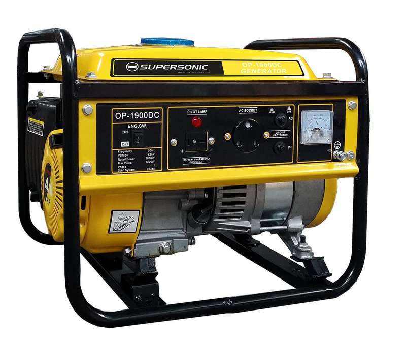 Supersonic Petrol & Oil 4-Stroke Generator OP-1900DC - Load Shedding