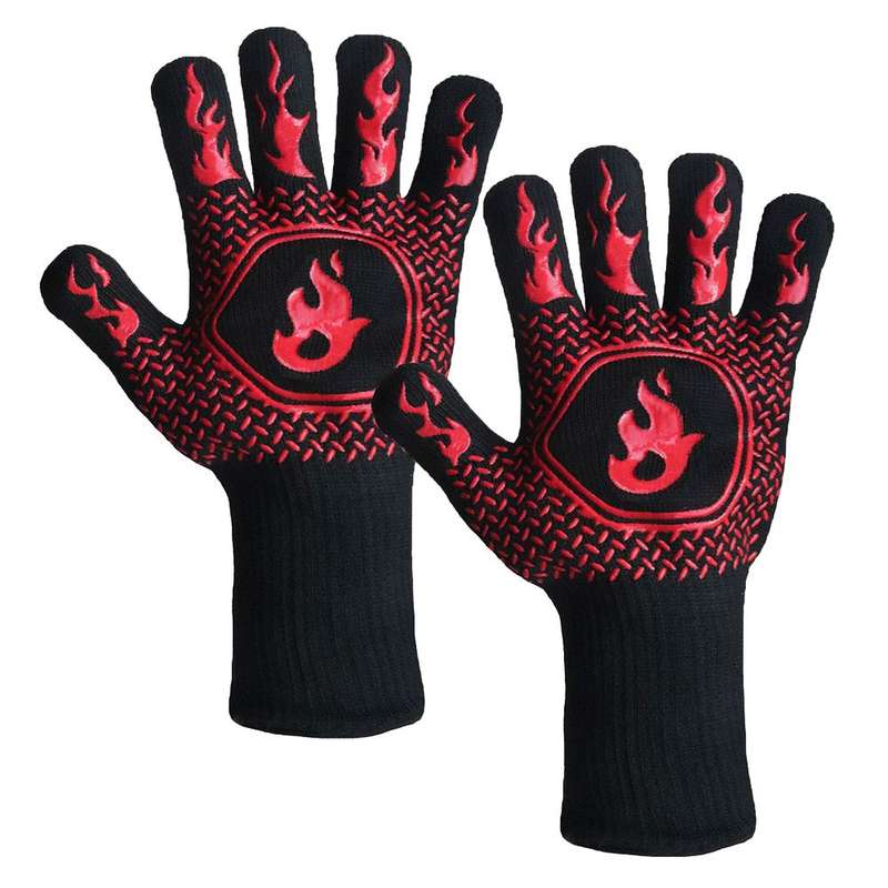 800C Heat Resistant Oven  Gloves for BBQ Gill Cooking