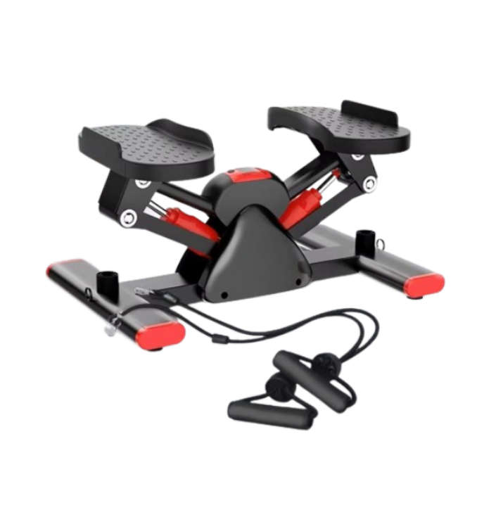 V Shape Fitness Stepper Exercising Machine With Resistance Band