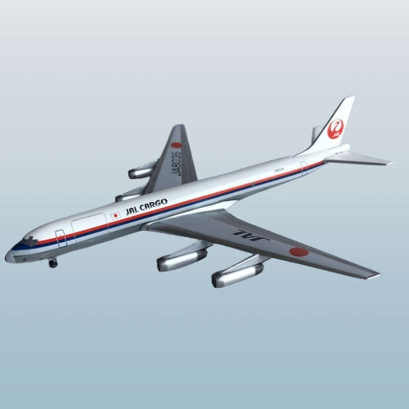 1:400 Scale, JAL ( Japan Air lines) Cargo, Douglas DC-8, Display Model
