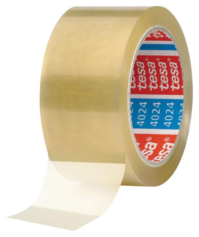 Tesa (4024-00234-04) Packaging Tape, PP (Polypropylene), 50 mm x 66 m
